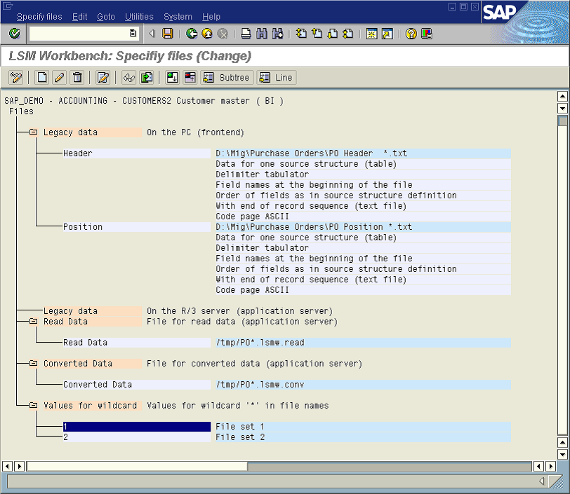 Expand the file Wildcards. "Bob (the Green guy) Farnham"+"SAP ESS/MSS/Cats/LSMW/solution Manager".